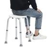 Sgabello Regolabile 7 Altezze per Vasca da Bagno Sedile Antiscivolo Toilette Disabili Sedia Bianca per la Casa Sedia da Bagno Doccia per Anziani