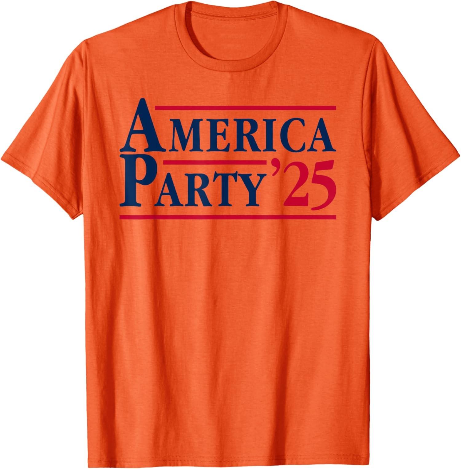 Party Est 2025 American Patriotic USA Flag America T-shirt unisexe S разноцветный