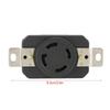 30 Amp NEMA L14-30R Receptacle 125V/250V 3 Pole 4 Wire Twist Lock Socket Heavy Duty Flush Mounting Locking Receptacle