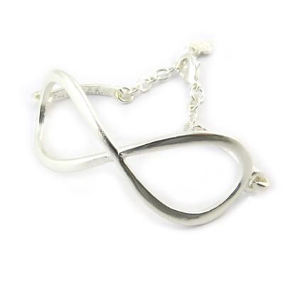 [N3892] - Silver 'Infini' Designer Bracelet