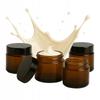 20x Glass Jars 50g Dark Glass for Cream Samples Cosmetics