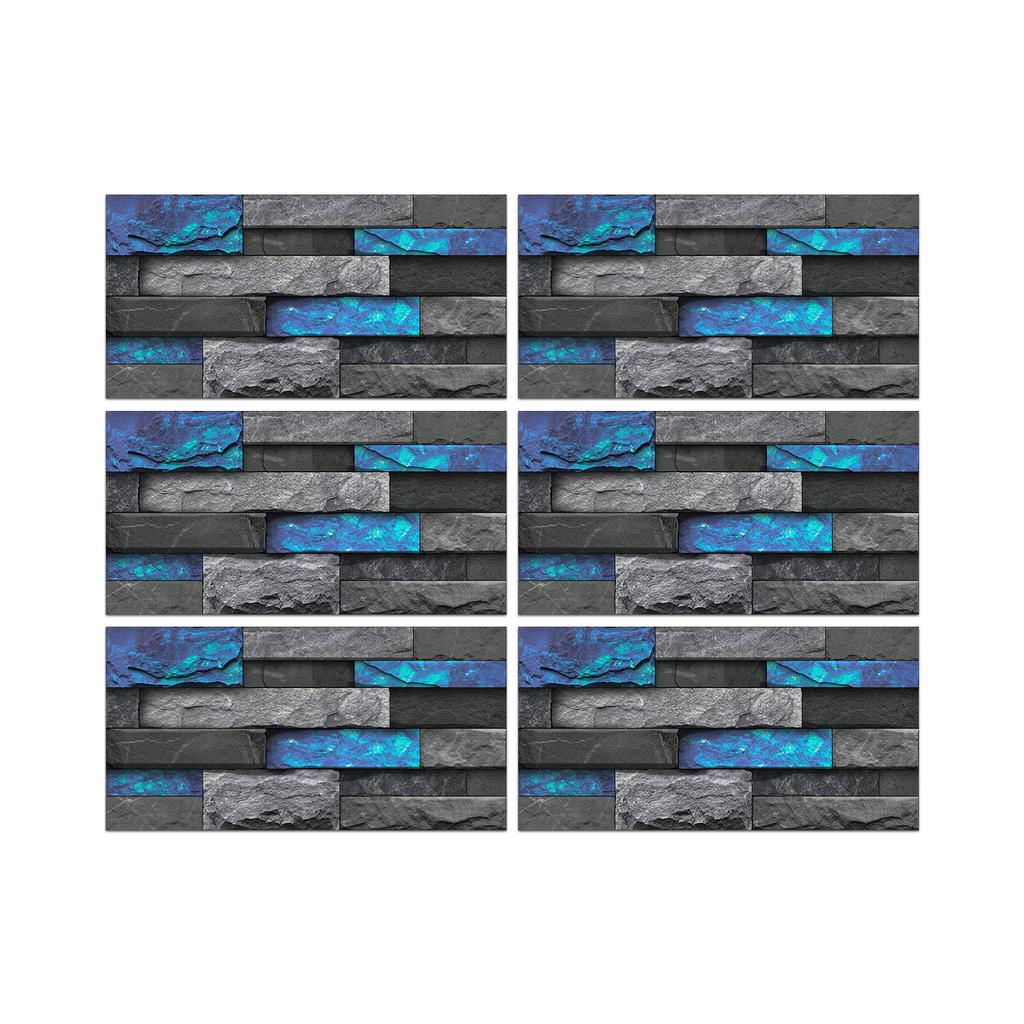 Retro Pvc Tile Wall Sticker Self-Adhesive Living Room Kitchen Waterproof And Moisture-Proof Wall Decoration Self-Sticker Wallpaper