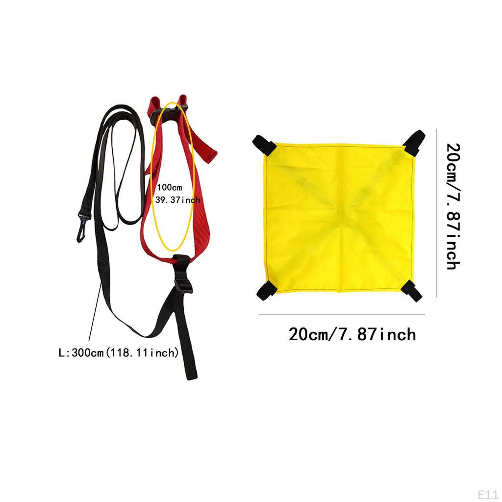 Aquatisches Widerstandstraining Set Schwimmfallschirm Verstellbare Ausrüstung für Wasseraktivitäten