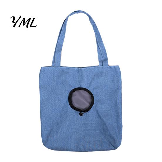 Breathable Pet Pouch Carrying Bag with Head Hole, Plush Lion Rabbit Pig Cat Design Tote, Canvas Single Shoulder for Small Cats and Dogs