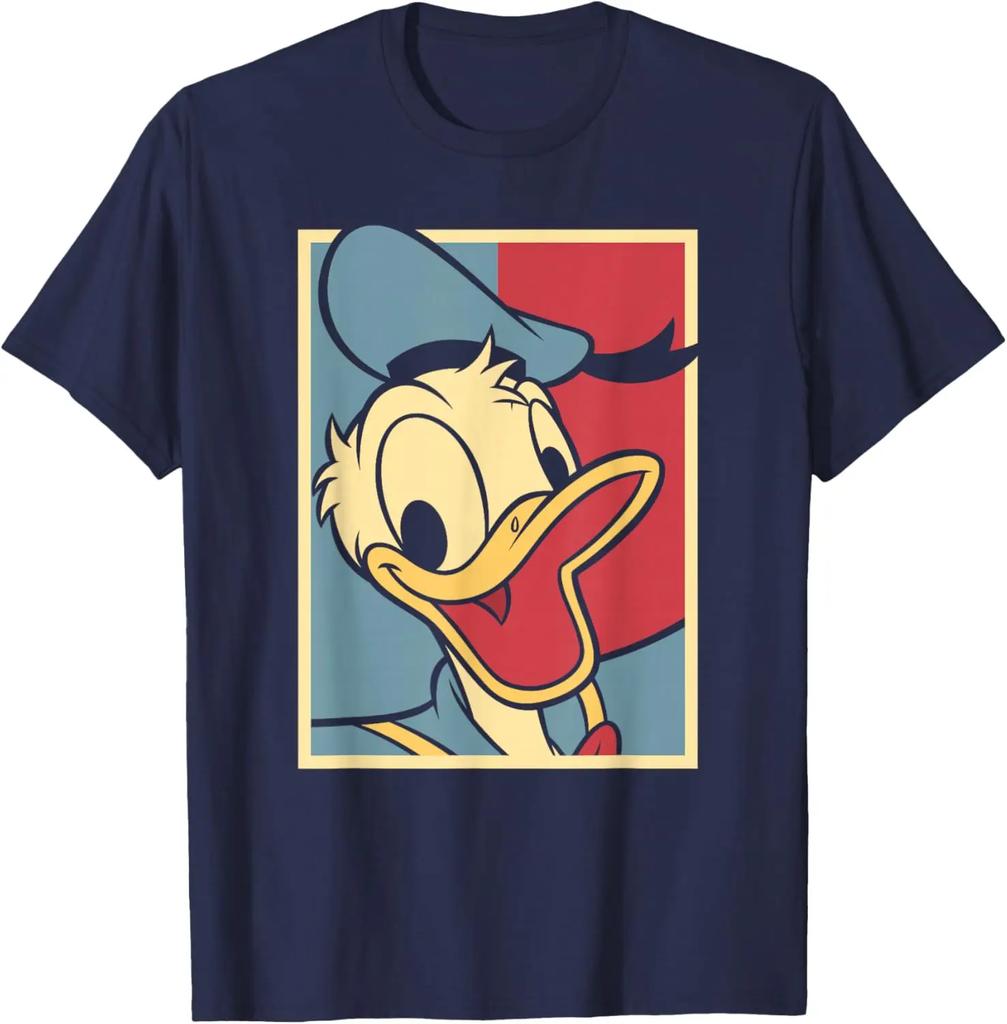 Hot Fashion Mickey Classic Donald Duck Big Face 4th of July T-Shirt S-4XL Four Seasons Gift Unisex
