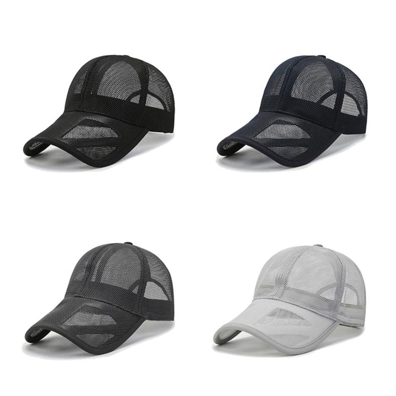 Men's Duck Tongue Hat Spring/Summer Breathable Mesh Hat Sunvisor Hat Comfortable Skin-Friendly Caps for Male