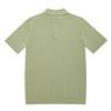 FERRAROMILANO Men'S Hidden Button Solid Short Sleeve Sweater Light Khaki (Am0Dts20125)