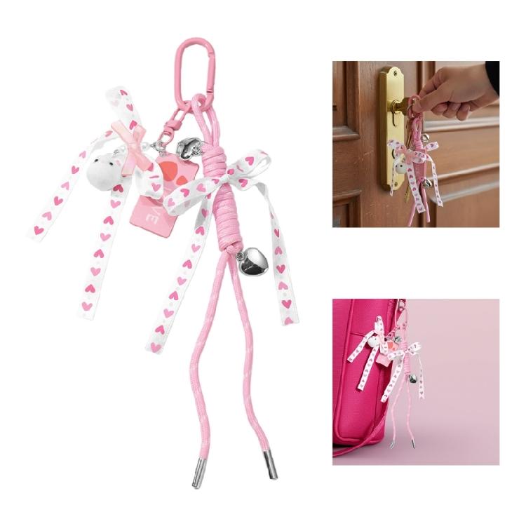 Braided Rope Keychain Bag Charms Handbag Hanging Ornament Bag Accessories Backpack Pendant Charm for Women Girls Gifts