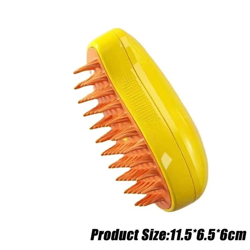 Dog Cats Accessories Massage Comb Grooming Accessories for Cats Brush Pet Spray Soft Silicone Steam Built-in Electric Hair Stuff