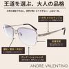 classic sunglasses Comfortable fit with a clear field of vision that too [ANDRE VALENTINO] Men's AVSG-316 C-4 - isn't dark.