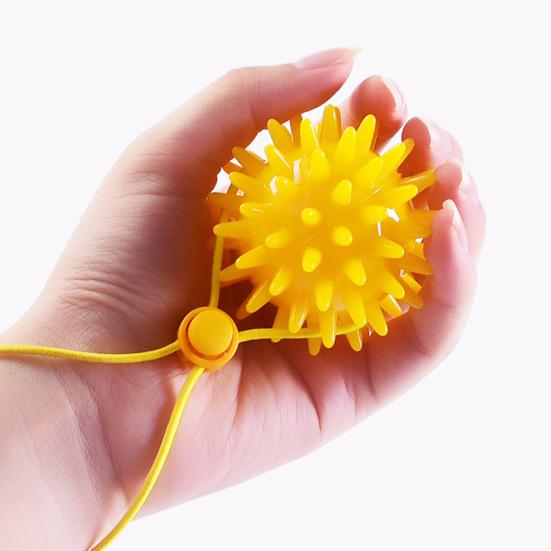 Spike Massager Grisp Effortless Finger Training Multi-functional Spiky Massage Grip Ball with Rope