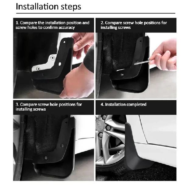 4PCS Car Mudguards For Hyundai Sonata N Line DN8 2024 2025 2026 Auto Fender Antifreeze Splash Mud Flaps Mudflaps Car Accessories