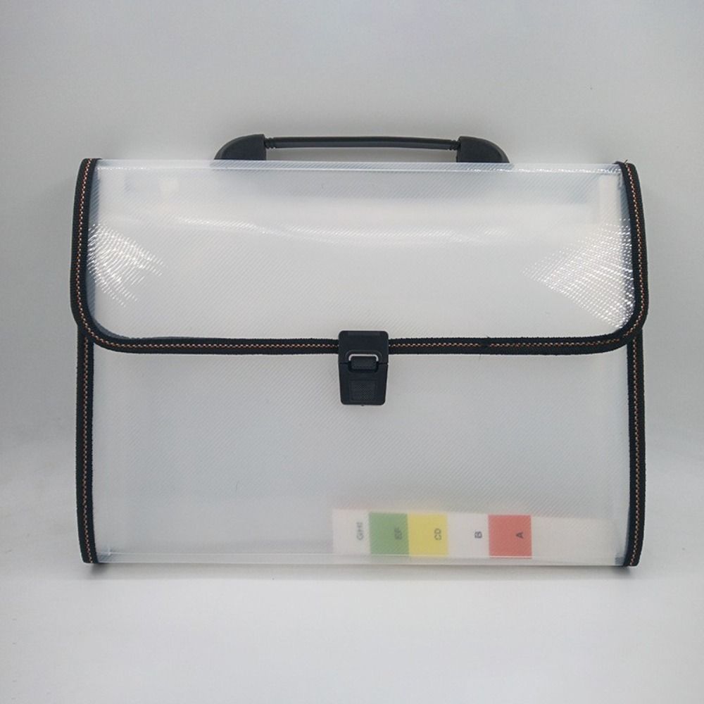 13 Pocket Handheld File Bag Dustproof Accordion File Folder  School Office Supplies