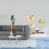 African Tribal Lady Sculpture with Motif Lightweight Figurine for Modern Home Decor Hotels Bedroom