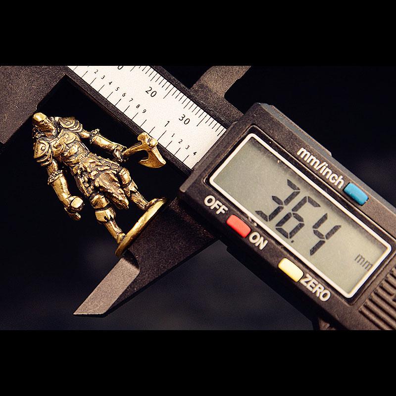Brass Axe Warrior Figurines Miniatures Desktop Statue Ornaments Vintage Metal Solider Model Crafts Home Decorations Accessories