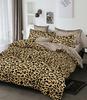3-piece Bedding Set 200x220 + Pillowcases 70x80, Cotton Satin, Leopard Print