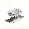 2pcs Sliding Door Roller Hardware Slide Doors Pulley 4-Wheels Glass Door Hanging Rail Track Pulley Silent Nylon Wheels