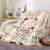 Happy 13Th Birthday Celebration Customize Your Name Blanket Soft And Comfortable It'S The Perfect Gift For Family Friends Or Loved Ones Suitable For