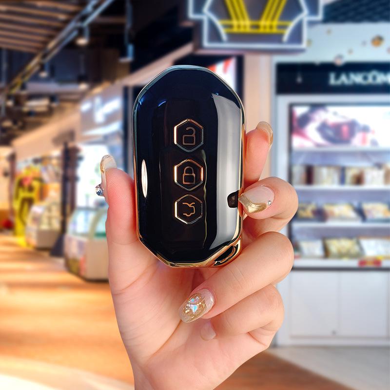 Wuling 2020 Smart Car Key Cover - Premium Capgemini Key Shell with High-Grade Buckle for Men & Women