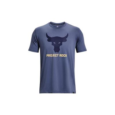 T-shirt met Letterpatroon, Ronde Hals, Korte Mouwen, Heren Tops, Blauw 1380520-480