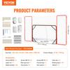 VEVOR Hockey Goal with Backstop and Targets Street Outdoor Steel Hockey Net 182.9 Cm