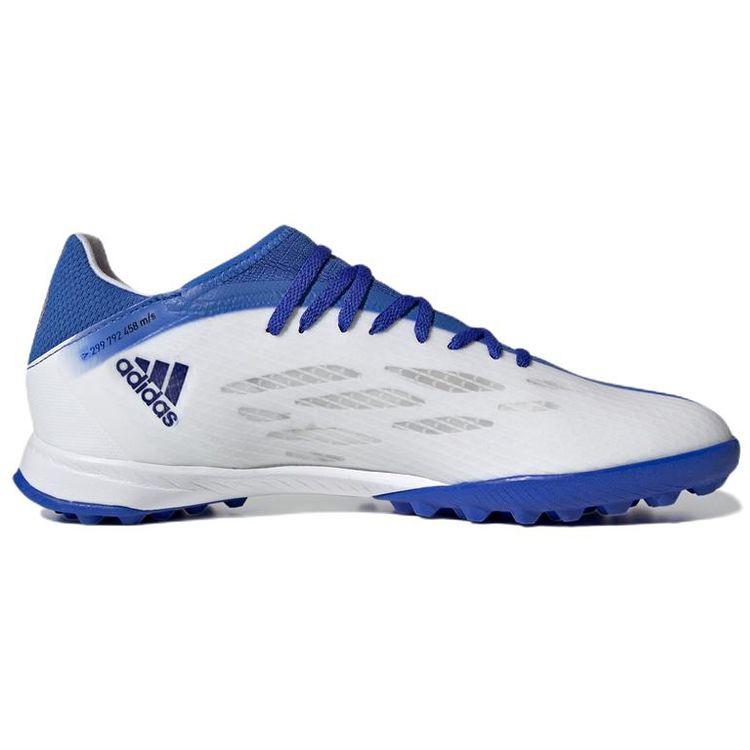 Adidas X Speedflow .3 Comfortable Lace-Up Turf Soccer Shoes Unisex Soccer Shoes White Blue GW7509
