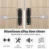 Spring Buffer Automatic Door Closer Adjustable Speed Door Closer Mute Soft Closing Door Convert Hinged Doors To Self-Closing
