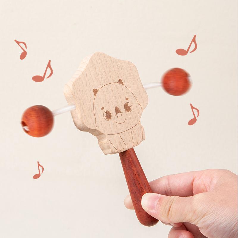 Infants Learn To Climb Toy Car Wooden Car Hand Rattle Early Childhood Education Teaching Aids Grasp Sensory Ability Development