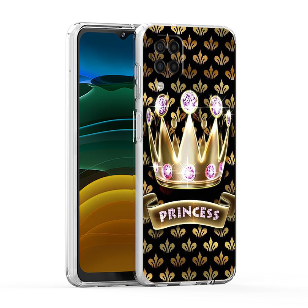 Diamond Crown Case for Samsung Galaxy A13 A22 A32 A52 A72 A51 A71 A11 A31 A41 A33 A53 A73 5G Transparent Silicone Shell Capa Bag