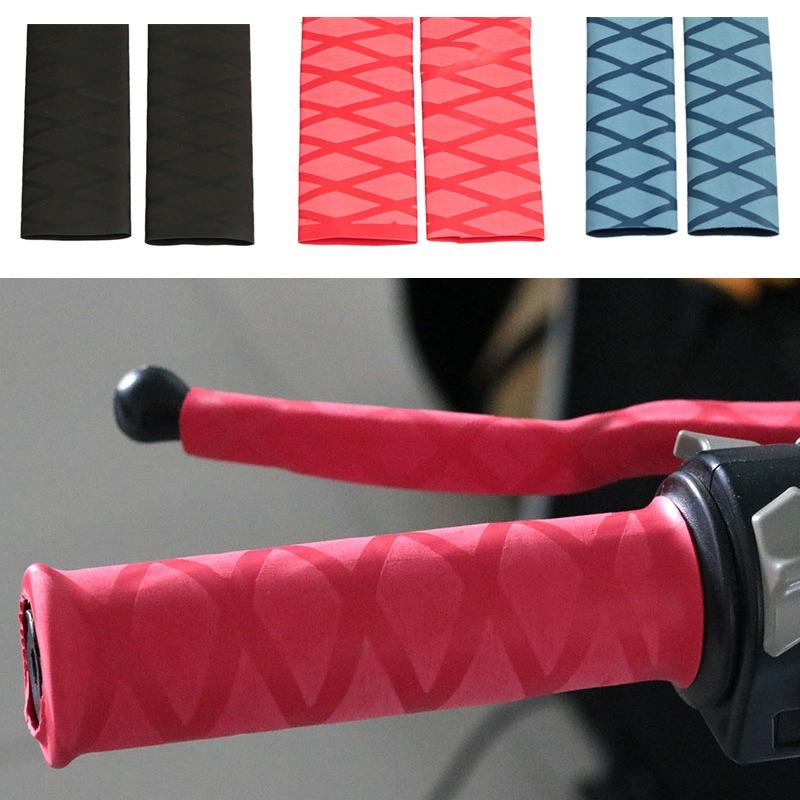 2PCS Non-slip Heat Shrink Tubing Grip Cover Waterproof Motorcycle Universal Accessories Motocross Dirt Bike Electric Bicycle