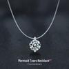 Moissanite Mermaid Tears Necklace: S925 Sterling Silver, Clavicle Chain, Invisible Fishing Line, Hot Internet Style Pendant