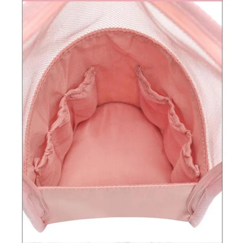 1 Pc Portable Stand  Empty Cosmetic Bag Travel Toiletry Bag Zipper Makeup Brush Organizer Bag(Only Empty Bags Not Including Others)