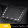 For Tesla Model Y Juniper 2025 Wireless Charging Pad Cover Silicone Anti-slip Protector Cushion Model 3 Highland Accessories