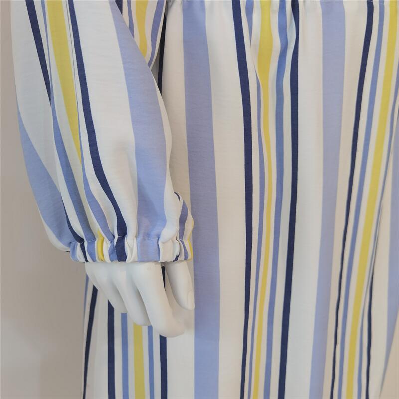 Plus Size Arabic Muslim Casual Robe - Spring/Summer Middle Eastern Dress