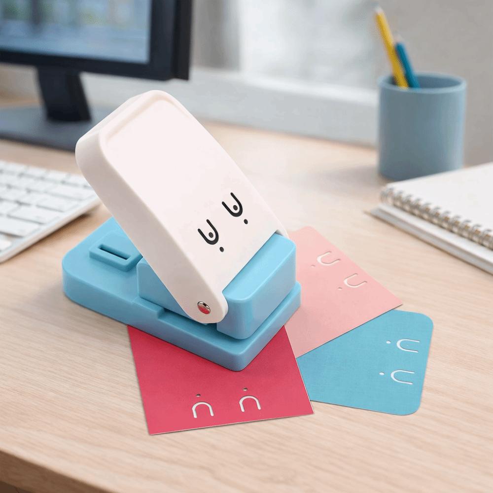 Portable Design Handmade Paper Punchers Sturdy Metal Tab Perforator Tool Self-Made Index Dividers