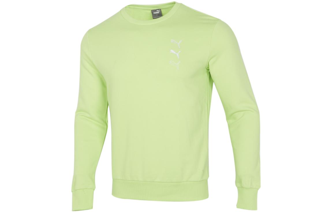 PUMA Sports Life Collection Sweatshirts Men s Green Crew Neck Moderate Other 535016-81 L