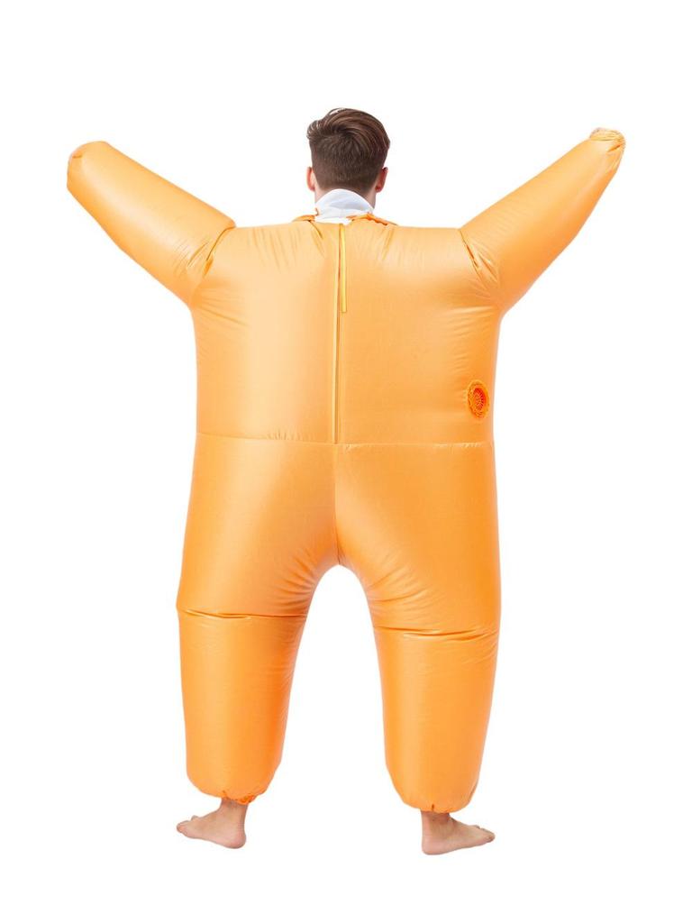 Inflatable Tuxedo Suit Costume, Adult, Orange