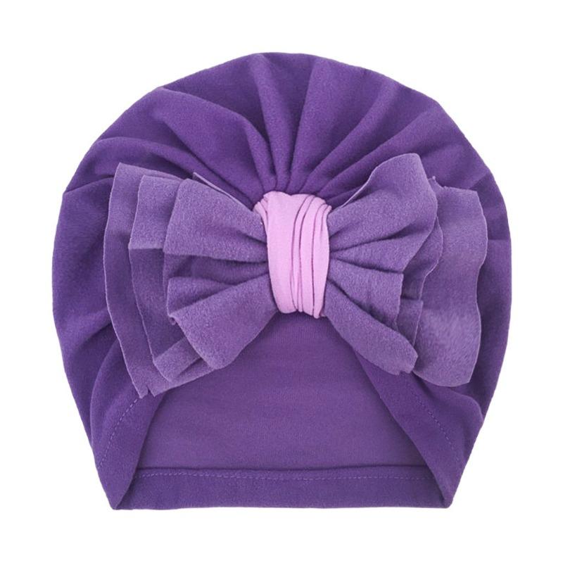 New baby products, baby bow headscarf hat, children's autumn and winter warm hat, girls' hat