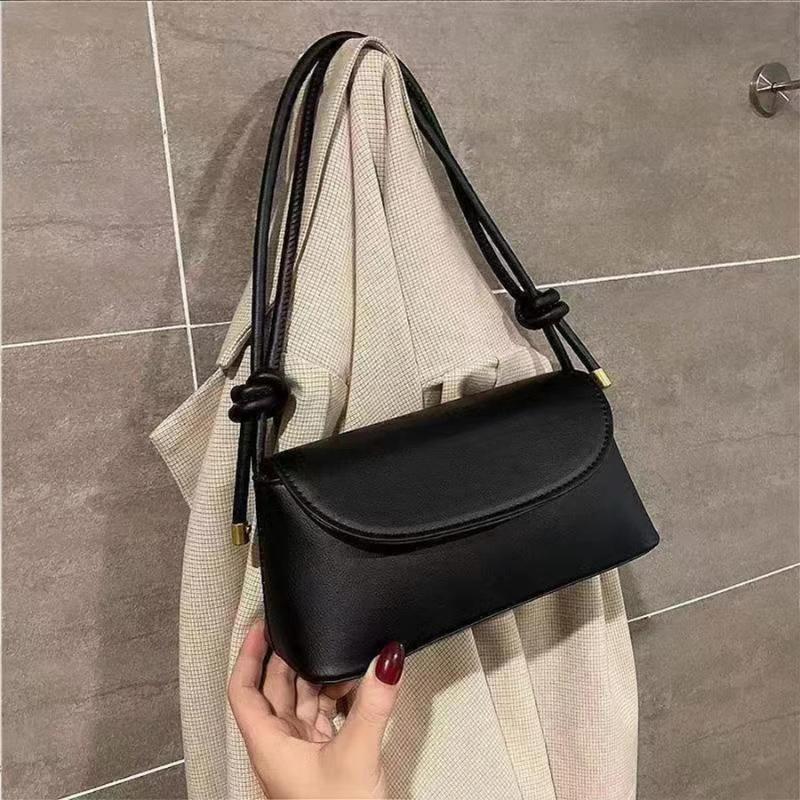 NEW Lady Fashion Simple French one-shoulder Crossbody solid color fashion Underarm Pu Leather small square bag