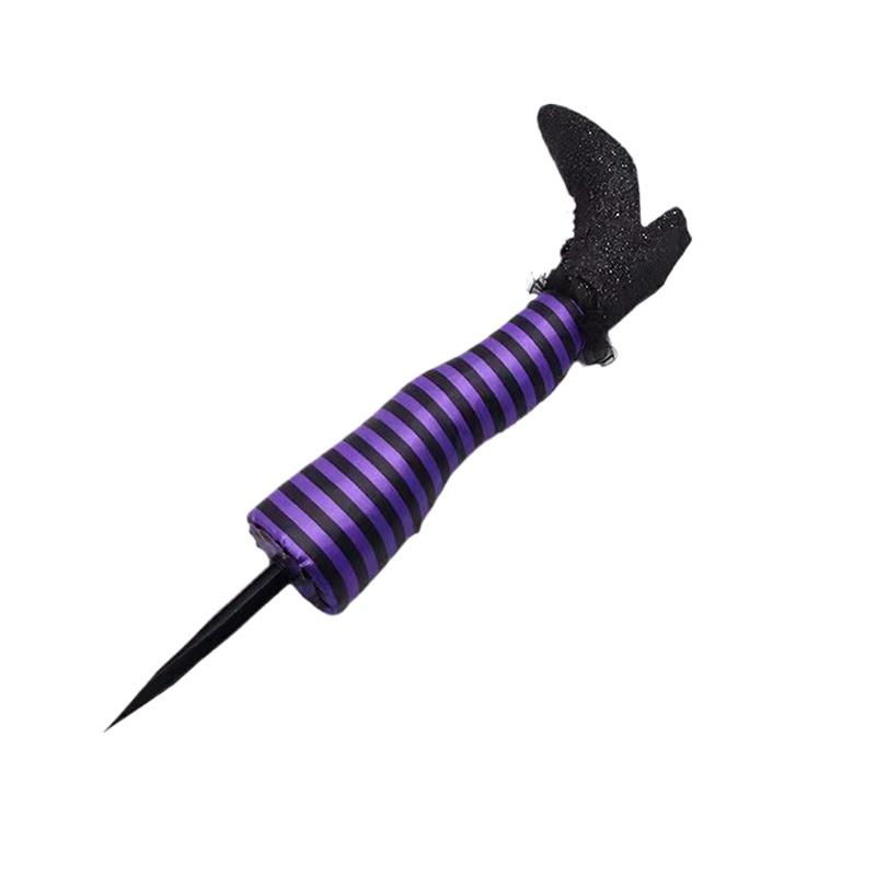 1 Pair Halloween Decoration Evil Witch Leg Decoration Inverted Evil Witch Feet Boots Stakes Courtyard Lawn Outdoor Garden Props