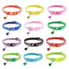 Pet Patch Colorful Collar Puppy and Cat Collar Cat Collar with Paw Print and Bell Cat Buckle Collar