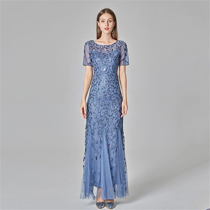 Club Dress Sequin Maxi Birthday Party Evening Dress European and American Style Dress