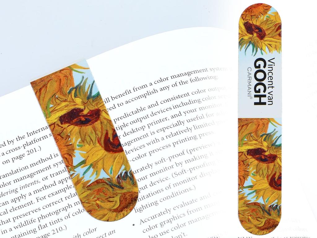 Komplet 4 Zakładek Magnetycznych Van Gogh Do Książki Sztuka Carmani