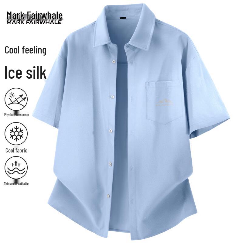 Mark Fairwhale Men's Ice Silk Short Sleeve Shirt