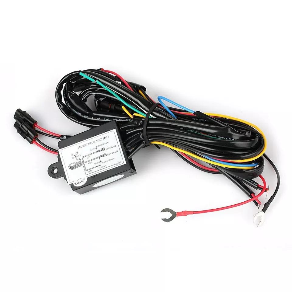 Car SUV LED Daytime Running Light DRL Relay Harness Automatic On/Off Control Box