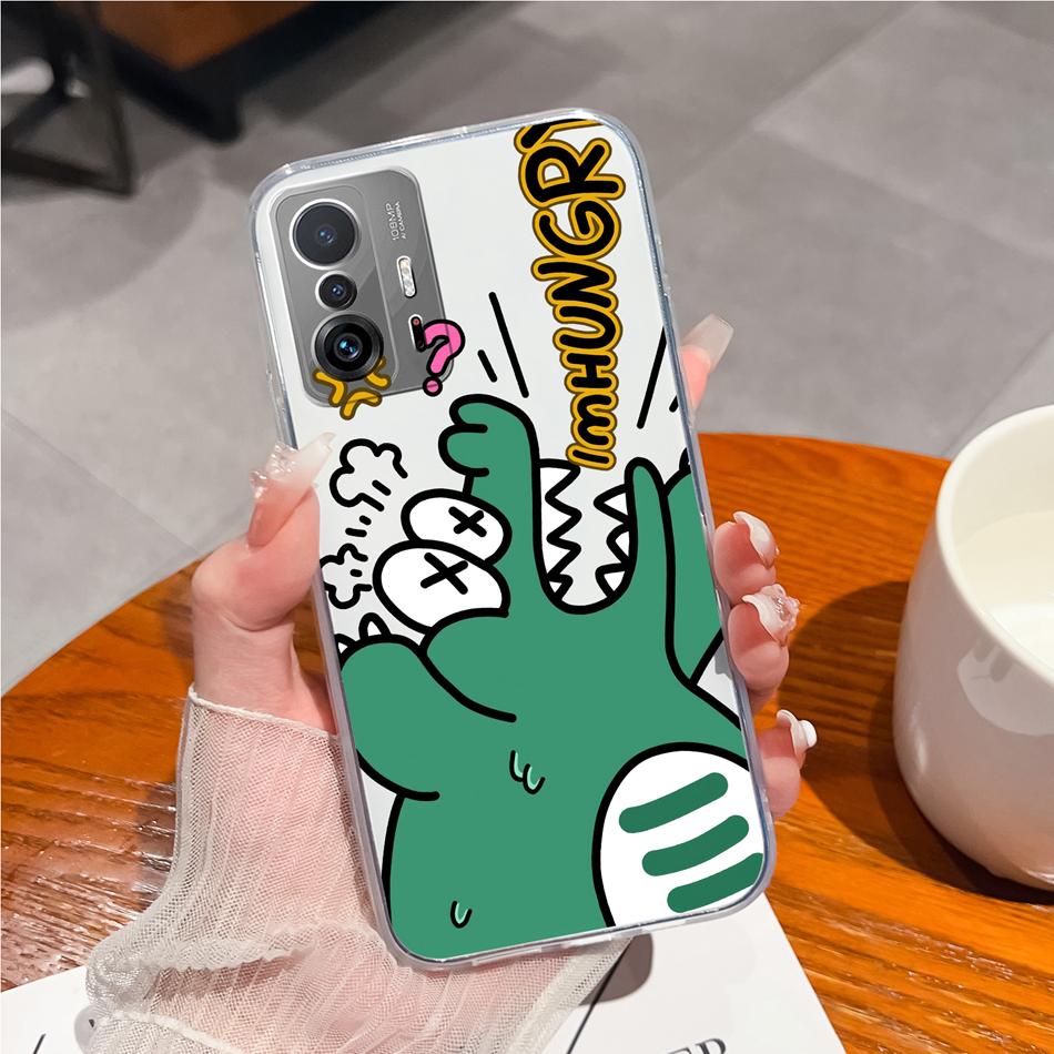 Phone Case For Xiaomi 11T Pro Creative Tag Soft TPU Silicone Clear Shockproof Bumper For Xiaomi 11 T Pro 11TPro Back Cover Coque