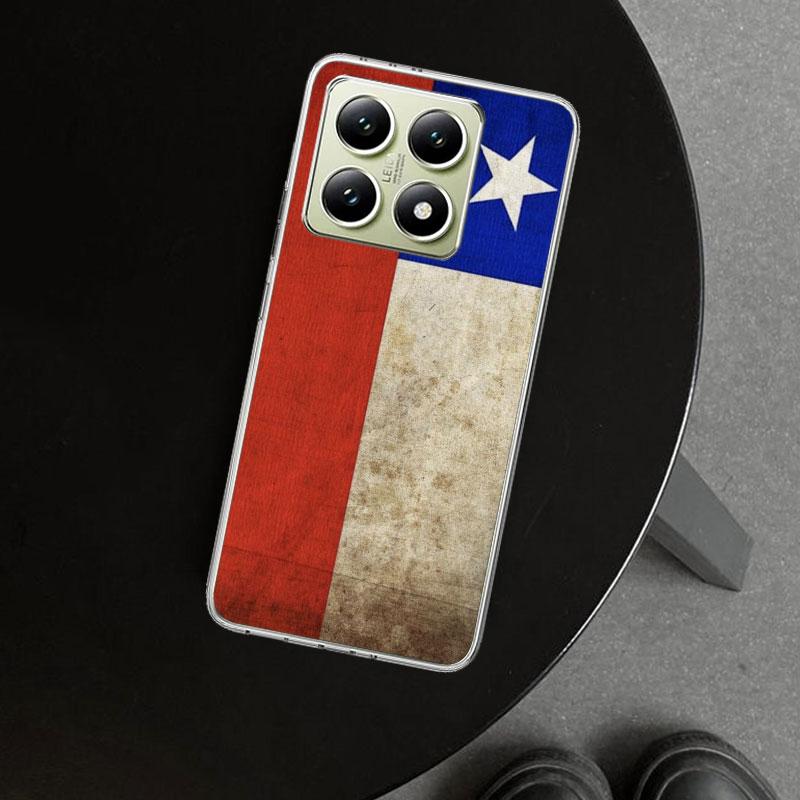 Chile Flag Phone Case Cover for Xiaomi Redmi Note 15 14 13 12 11 Pro Plus 14S 12S 11S 11T 11E 10S 10 Customized Fundas Redmi Not