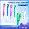 Kent Burst Bead Travel Toothbrush Set: Soft Bristle, Rinse-Free, Portable, Disposable, Mini Cleaning