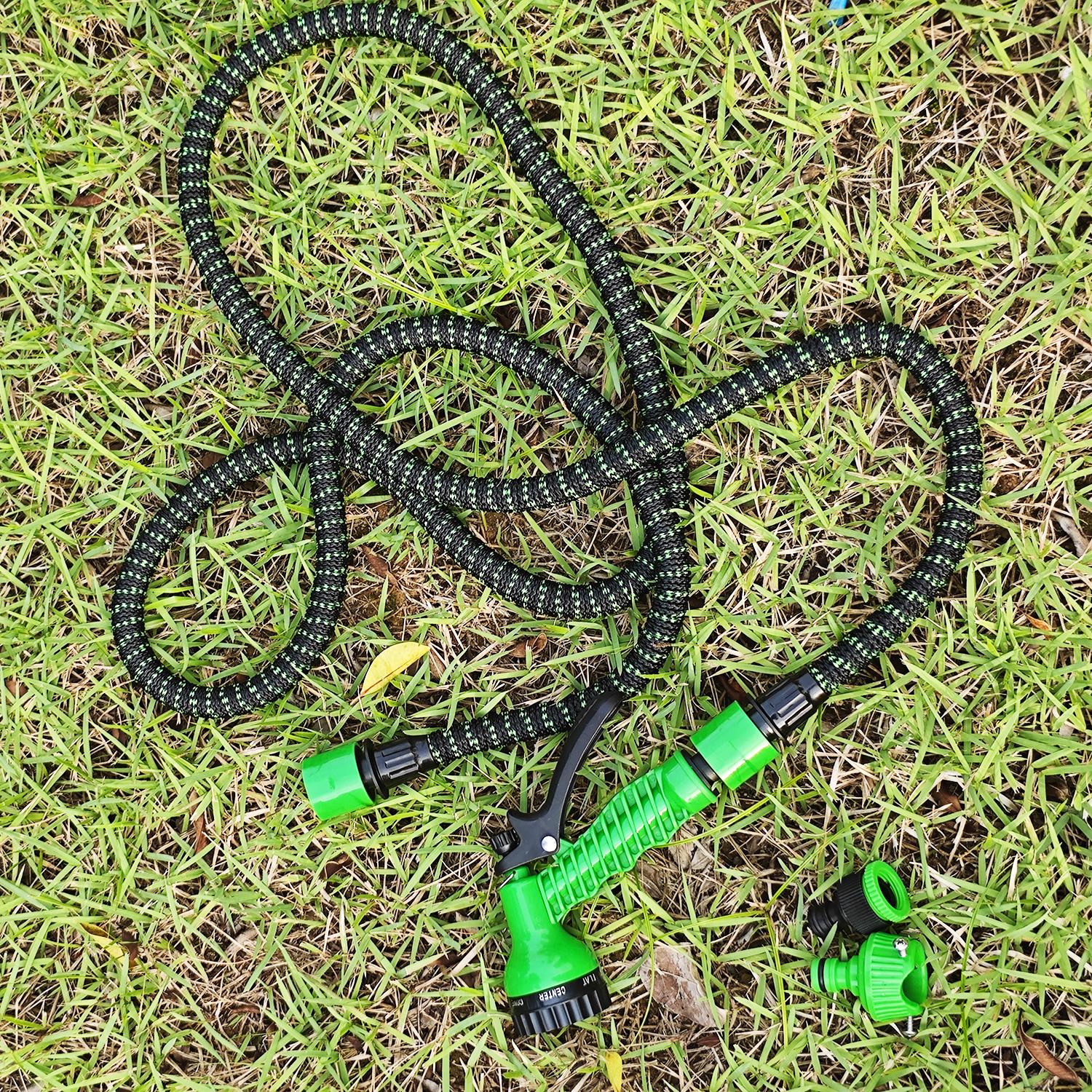 

Household High-Pressure Car Wash Water Gun Set, Garden Watering Magic Automatic Retractable Water Pipe Hose