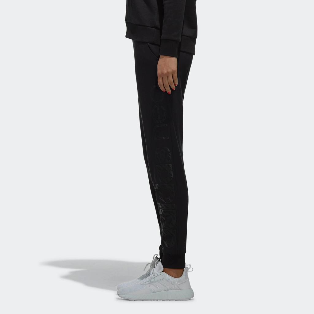 Adidas Neo Lightweight Quick-Dry Breathable Comfortable Moisture-Wicking Warm Durable Knitted Sports Pants Women bottoms Black CZ1688